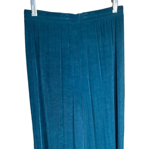 🔴ATOC Women's Pants Elastic Waist Stretchy Teal Green Size S/M - Picture 2 of 9